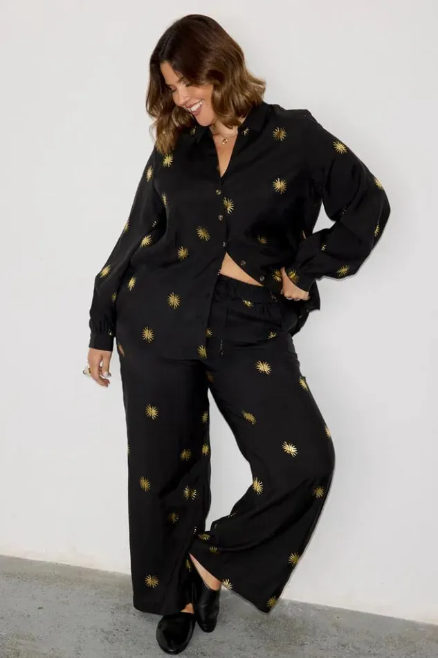 Never Fully Dressed Gold Sun Elissa Trousers Petite Women Petite
