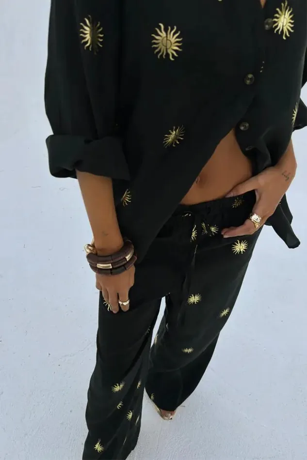 Never Fully Dressed Gold Sun Elissa Trousers Petite Women Petite