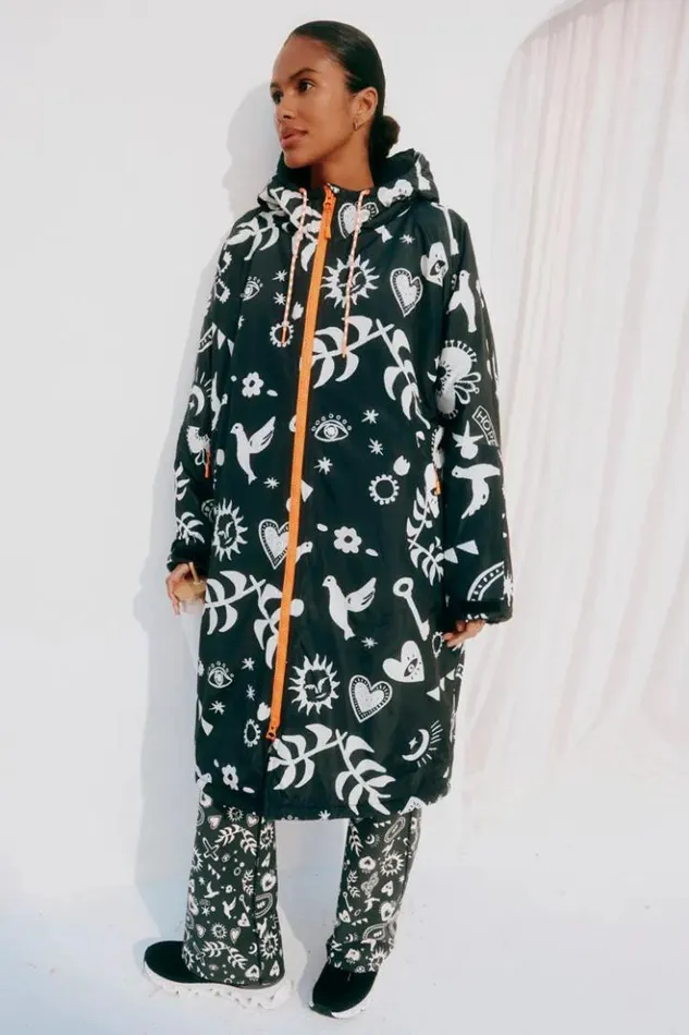 Never Fully Dressed Hope Charcoal Changing Robe Women Jackets and Coats
