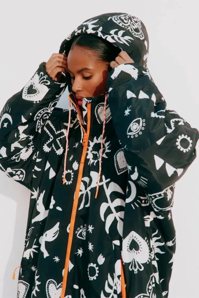 Never Fully Dressed Hope Charcoal Changing Robe Women Jackets and Coats