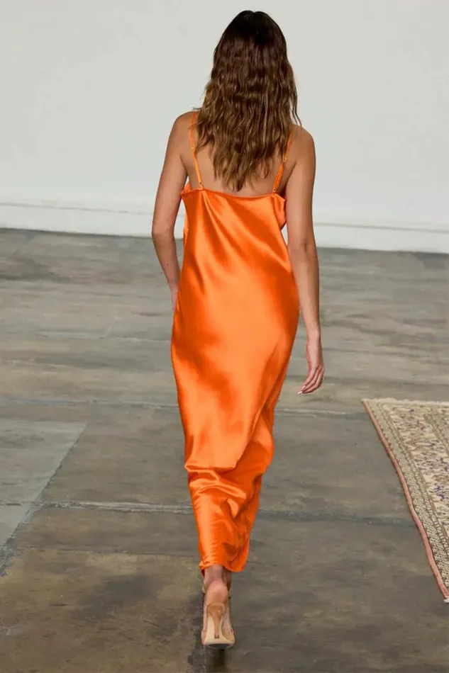 Never Fully Dressed Orange Lily Dress Petite Women Petite