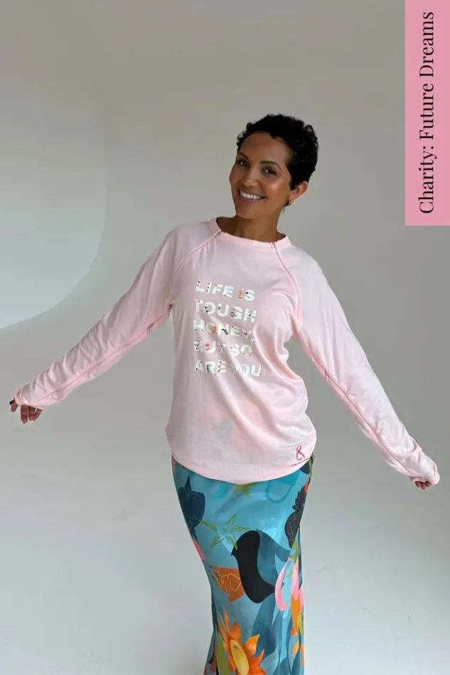 Never Fully Dressed Pink Life Is Tough Long Sleeve Accessible TShirt Women Tops and TShirts Never Fully Dressed Pink Life Is Tough Long Sleeve Accessible TShirt Women Tops and TShirts