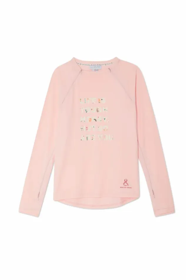 Never Fully Dressed Pink Life Is Tough Long Sleeve Accessible TShirt Women Tops and TShirts