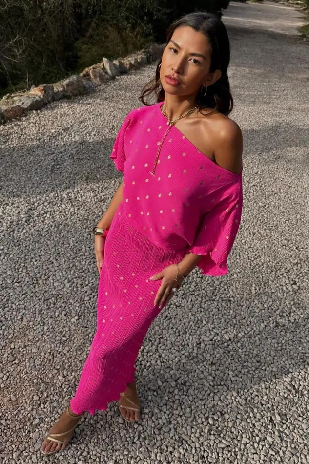 Never Fully Dressed Pink Tilly Dress Women Nfd Classics