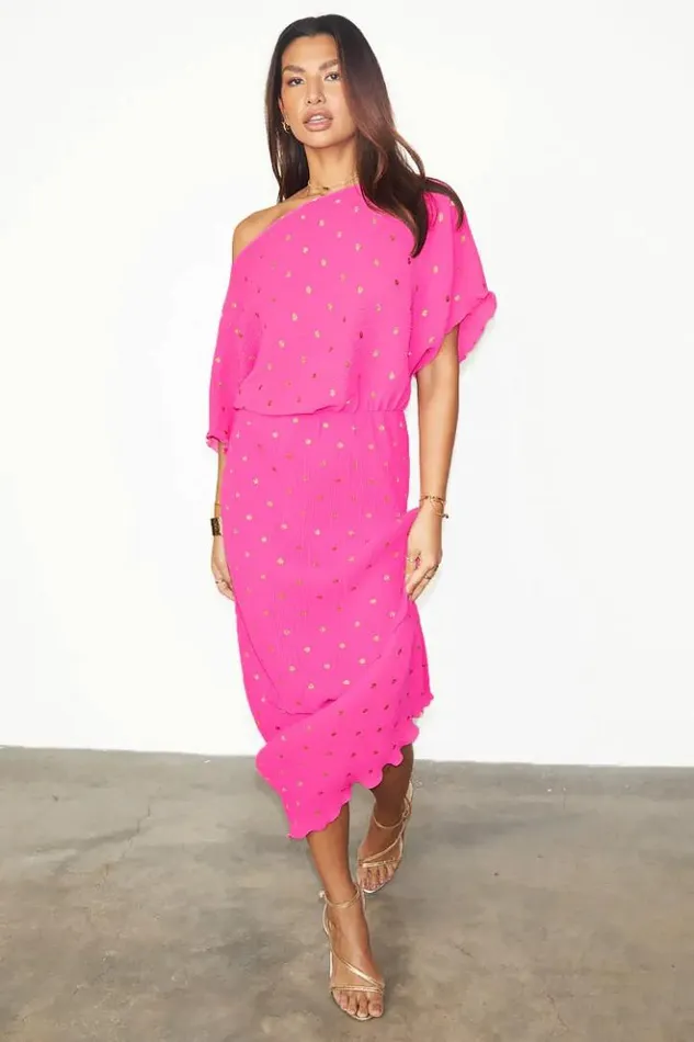 Never Fully Dressed Pink Tilly Dress Women Nfd Classics