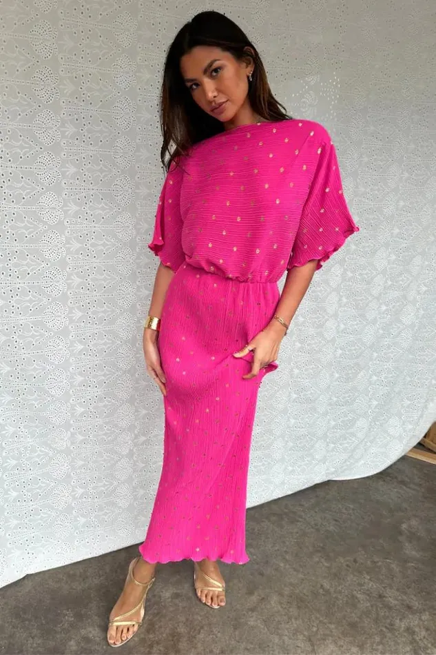 Never Fully Dressed Pink Tilly Dress Women Nfd Classics