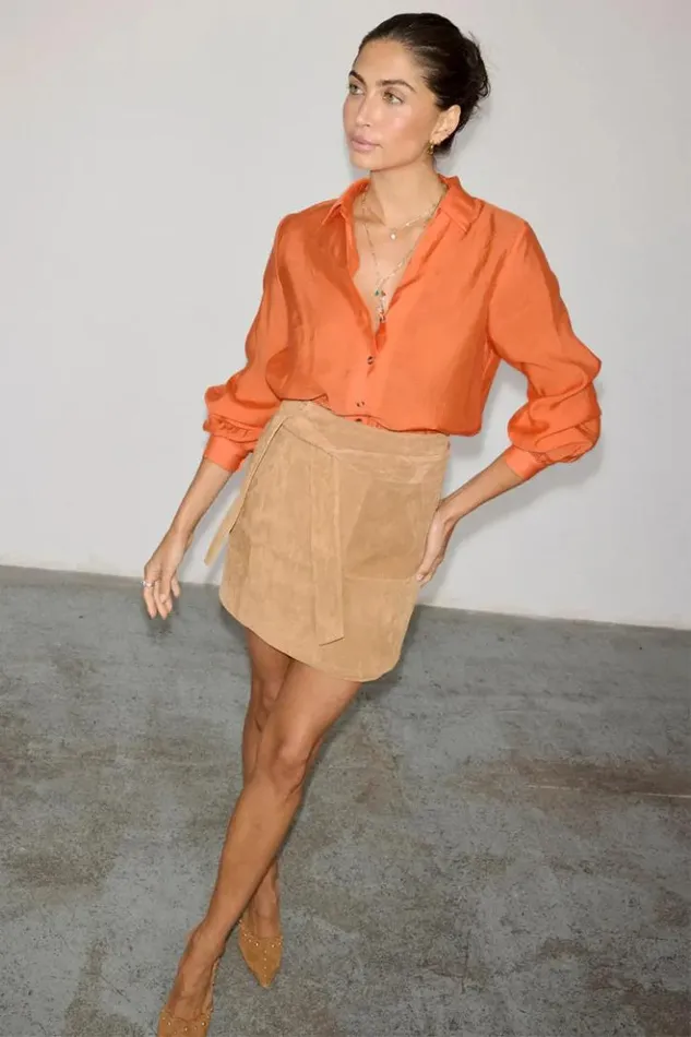 Never Fully Dressed Suede Mini Jaspre Skirt Women Newness