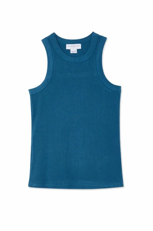 Never Fully Dressed Teal Rib Tank Top Women Tops and TShirts