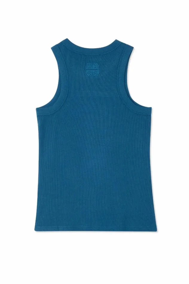 Never Fully Dressed Teal Rib Tank Top Women Tops and TShirts