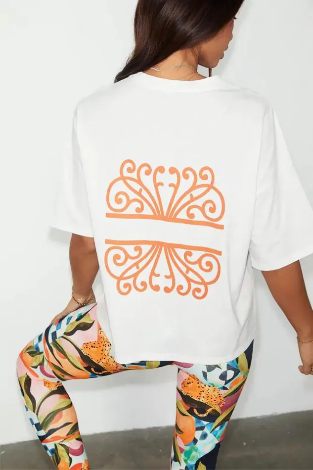Never Fully Dressed White Logo Tshirt Women Tops and TShirts