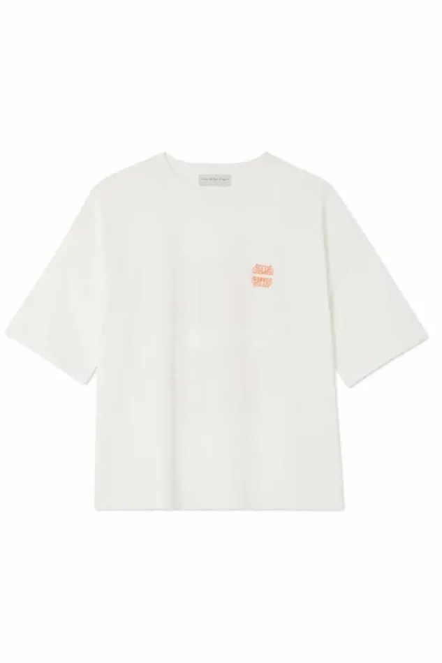 Never Fully Dressed White Logo Tshirt Women Tops and TShirts