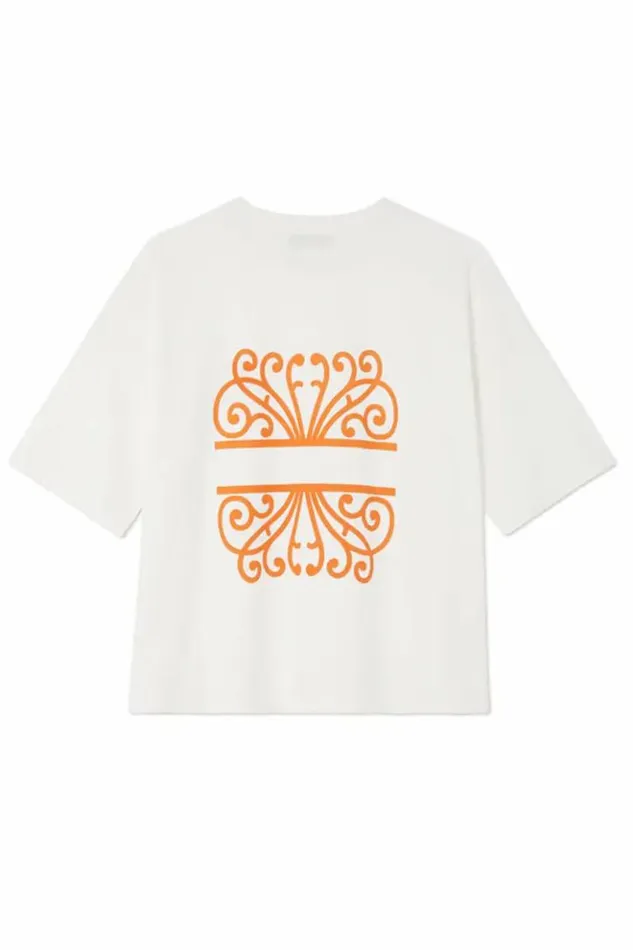 Never Fully Dressed White Logo Tshirt Women Tops and TShirts