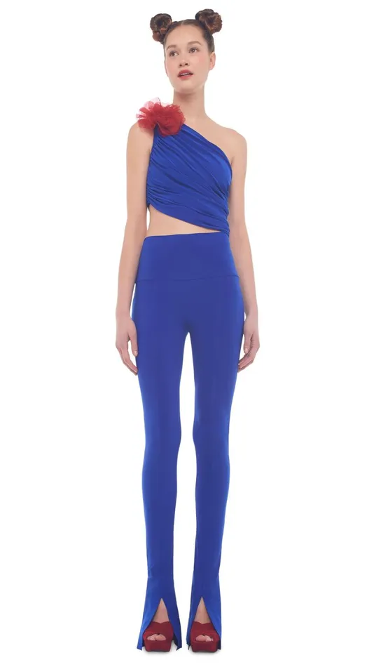Norma Kamali Bottoms SPAT LEGGING Cobalt 8211 Clothing