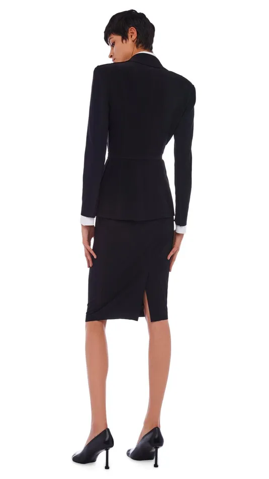 Norma Kamali Bottoms STRAIGHT SKIRT Black 8211 Clothing