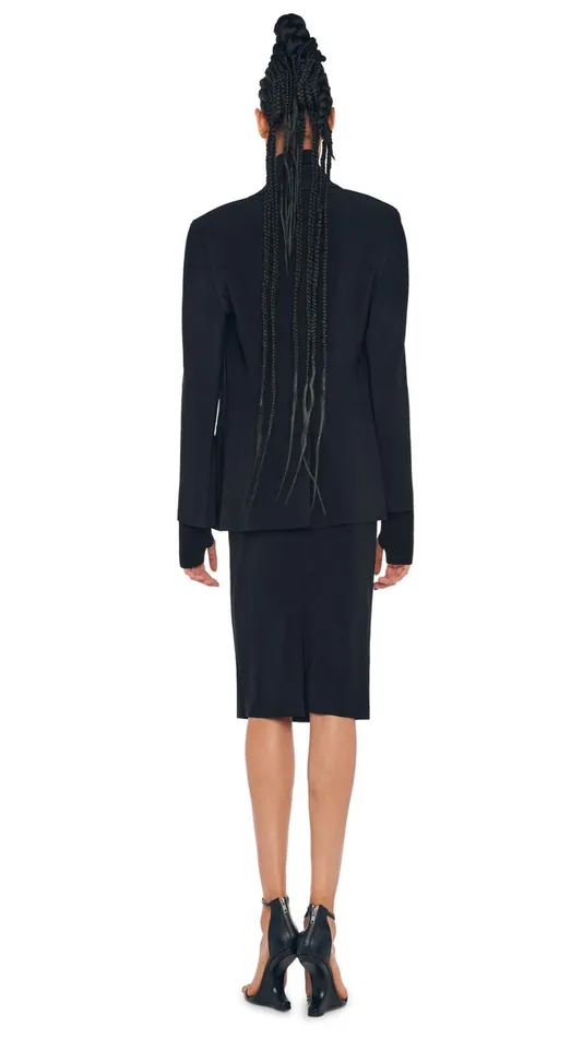 Norma Kamali Bottoms STRAIGHT SKIRT Black 8211 Clothing