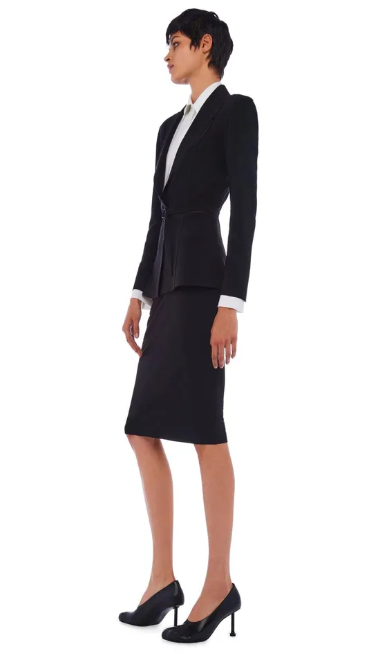 Norma Kamali Bottoms STRAIGHT SKIRT Black 8211 Clothing