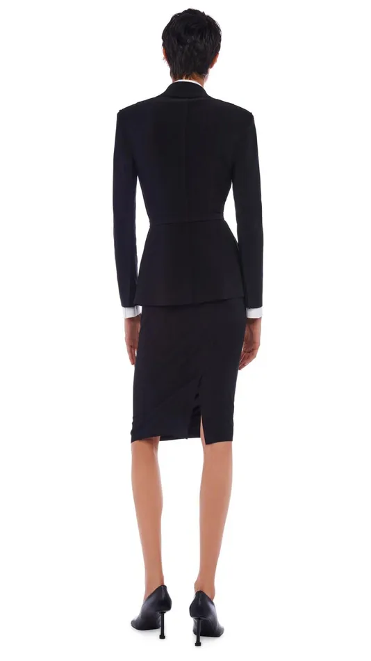 Norma Kamali Bottoms STRAIGHT SKIRT Black 8211 Clothing