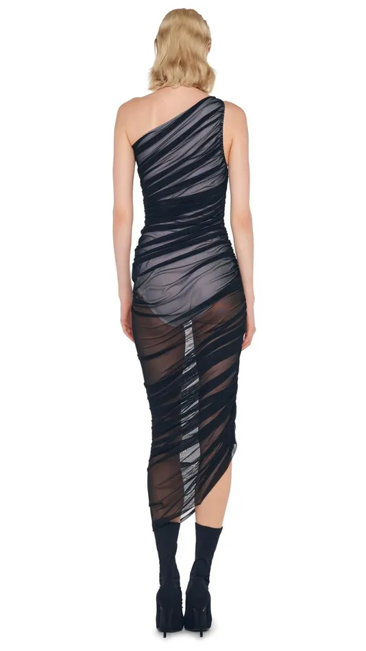 Norma Kamali Dresses DIANA GOWN Blacksnow White 8211 Clothing