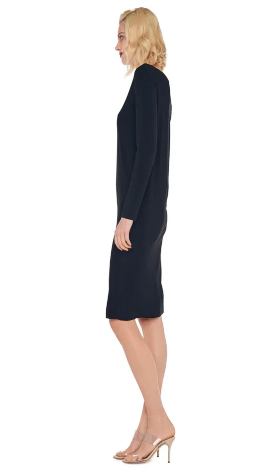 Norma Kamali Dresses DROP SHOULDER DRESS Black 8211 Clothing
