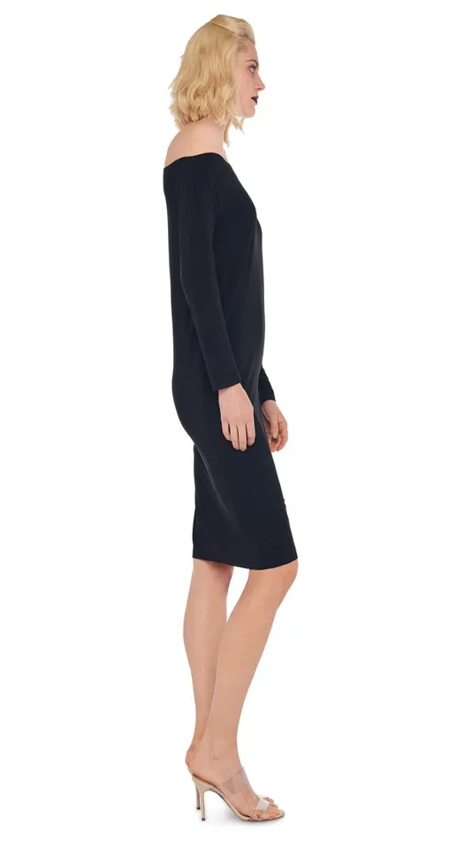 Norma Kamali Dresses DROP SHOULDER DRESS Black 8211 Clothing