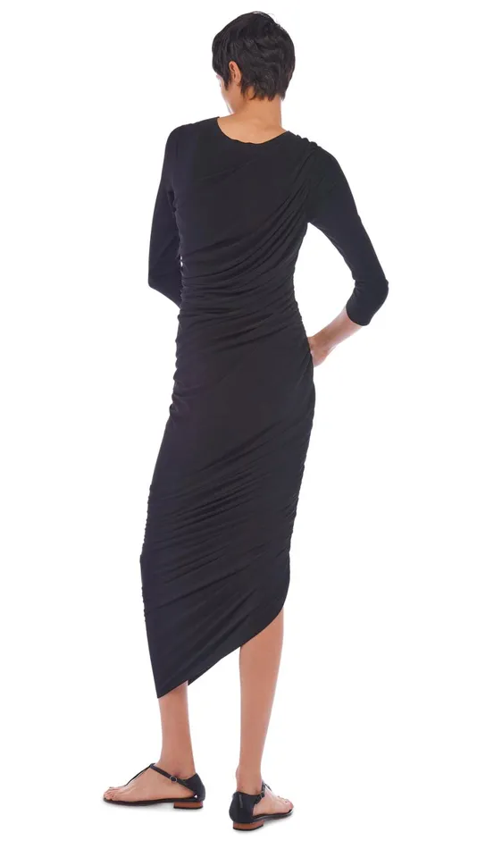 Norma Kamali Dresses LONG SLEEVE DIANA GOWN Black 8211 Clothing