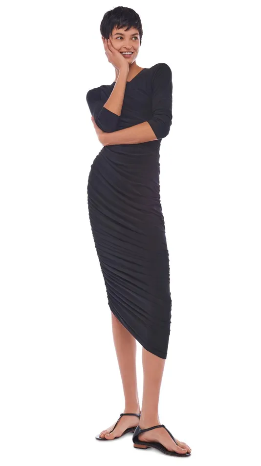 Norma Kamali Dresses LONG SLEEVE DIANA GOWN Black 8211 Clothing