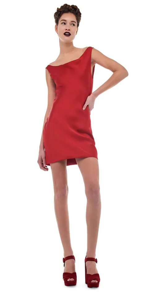 Norma Kamali Dresses MARIA MINI DRESS Tiger Red 8211 Clothing