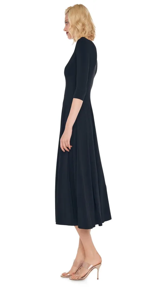 Norma Kamali Dresses REVERSIBLE SCOOP DRESS Black 8211 Clothing
