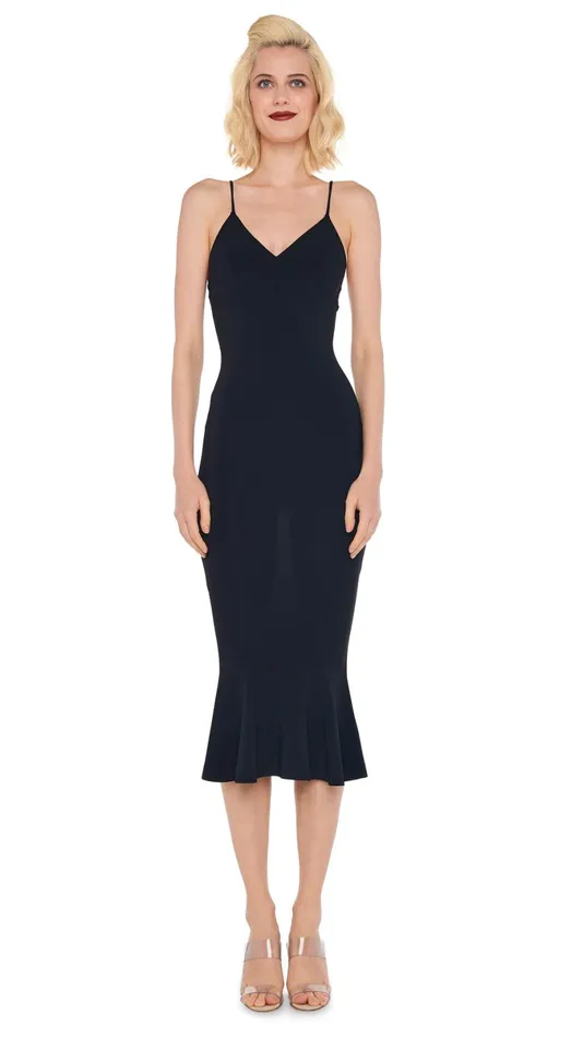 Norma Kamali Dresses SLIP FISHTAIL DRESS Black 8211 Clothing