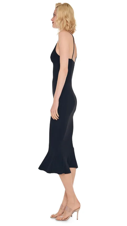 Norma Kamali Dresses SLIP FISHTAIL DRESS Black 8211 Clothing