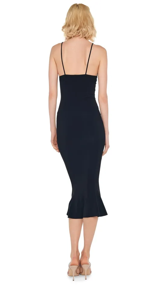 Norma Kamali Dresses SLIP FISHTAIL DRESS Black 8211 Clothing