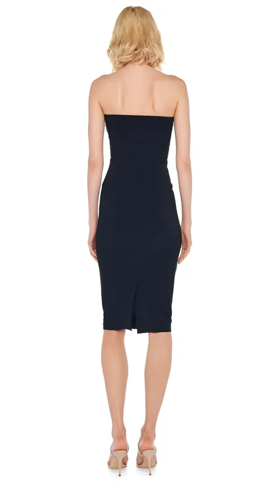 Norma Kamali Dresses STRAPLESS DRESS TO KNEE Black 8211 Clothing