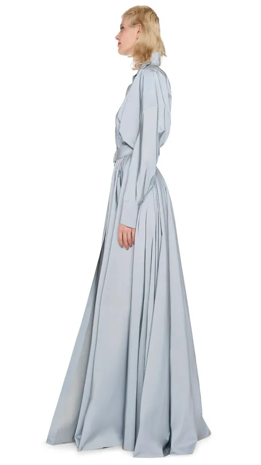 Norma Kamali Dresses SUPER OS BF NK SHIRT GOWN Grey 8211 Clothing
