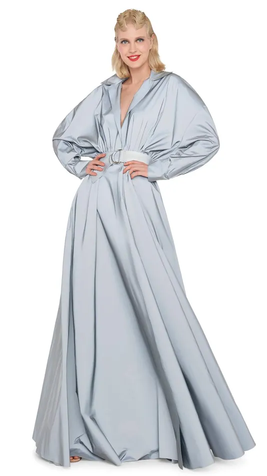 Norma Kamali Dresses SUPER OS BF NK SHIRT GOWN Grey 8211 Clothing