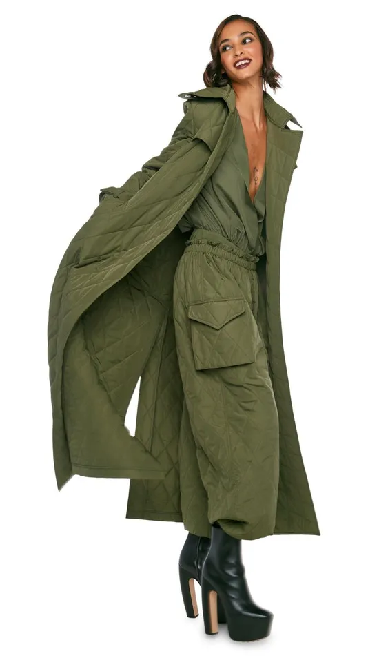 Norma Kamali Jackets DOUBLE BREASTED TRENCH ANKLE Military 8211 Clothing