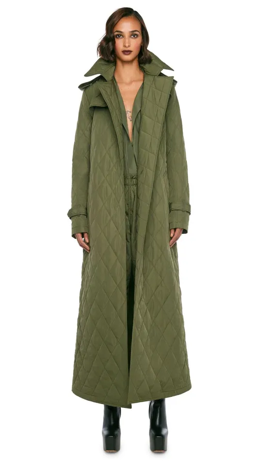 Norma Kamali Jackets DOUBLE BREASTED TRENCH ANKLE Military 8211 Clothing