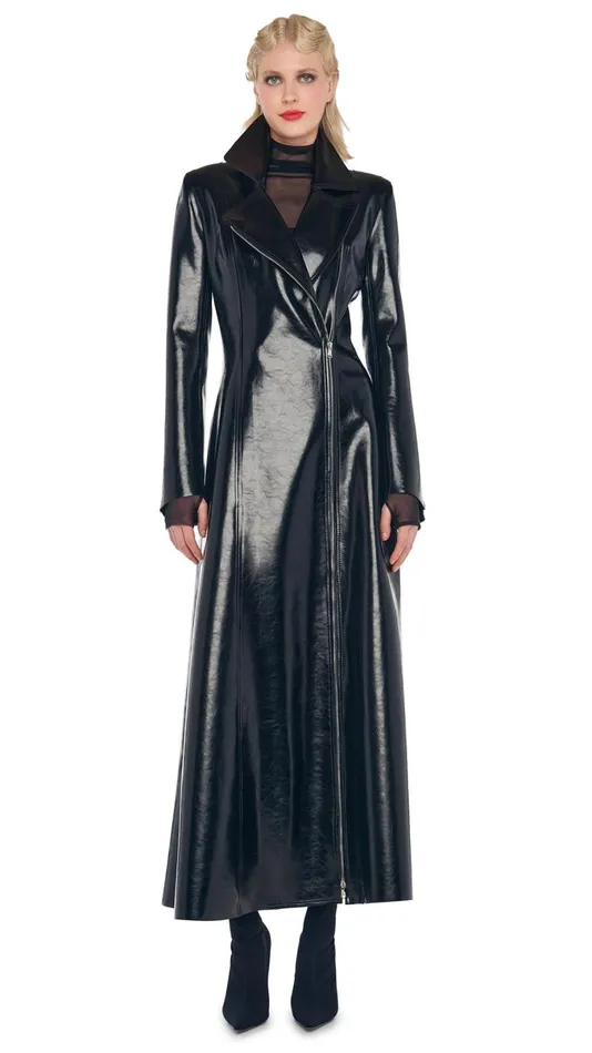 Norma Kamali Jackets GANG COAT Black 8211 Clothing