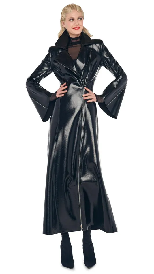 Norma Kamali Jackets GANG COAT Black 8211 Clothing