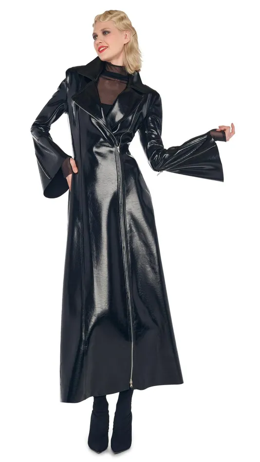 Norma Kamali Jackets GANG COAT Black 8211 Clothing