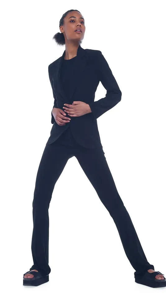 Norma Kamali Jackets SINGLE BREASTED JACKET Black 8211 Clothing