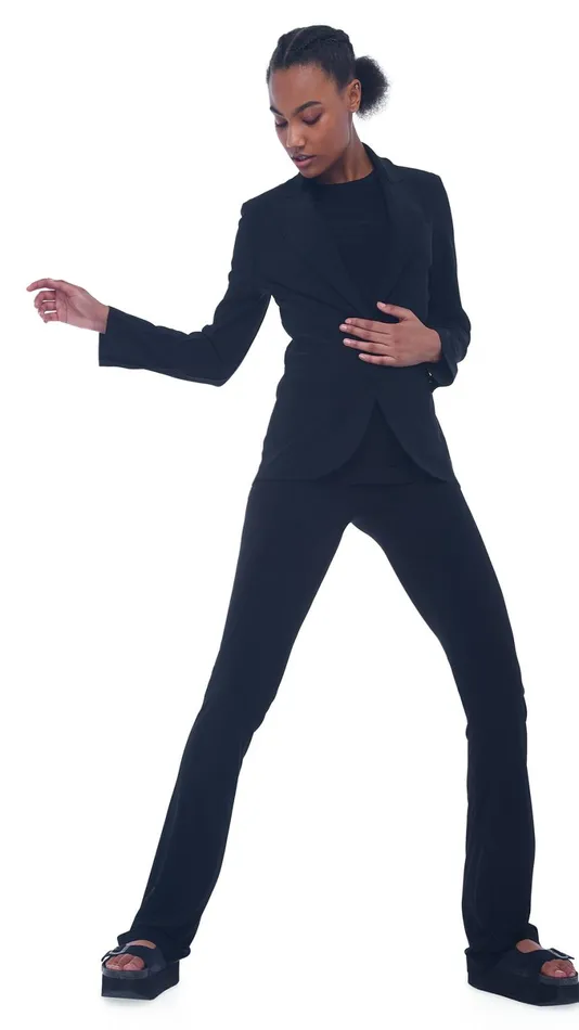 Norma Kamali Jackets SINGLE BREASTED JACKET Black 8211 Clothing