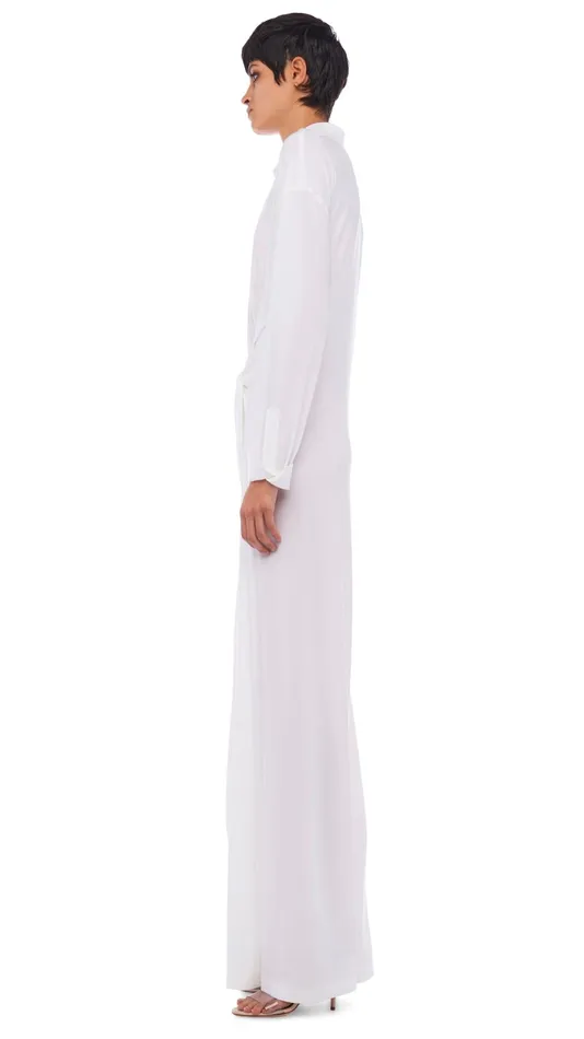 Norma Kamali Jumpsuits OS TY FRONT NK SHIRT JUMPSUIT Snow White 8211 Clothing Norma Kamali Jumpsuits OS TY FRONT NK SHIRT JUMPSUIT Snow White 8211 Clothing