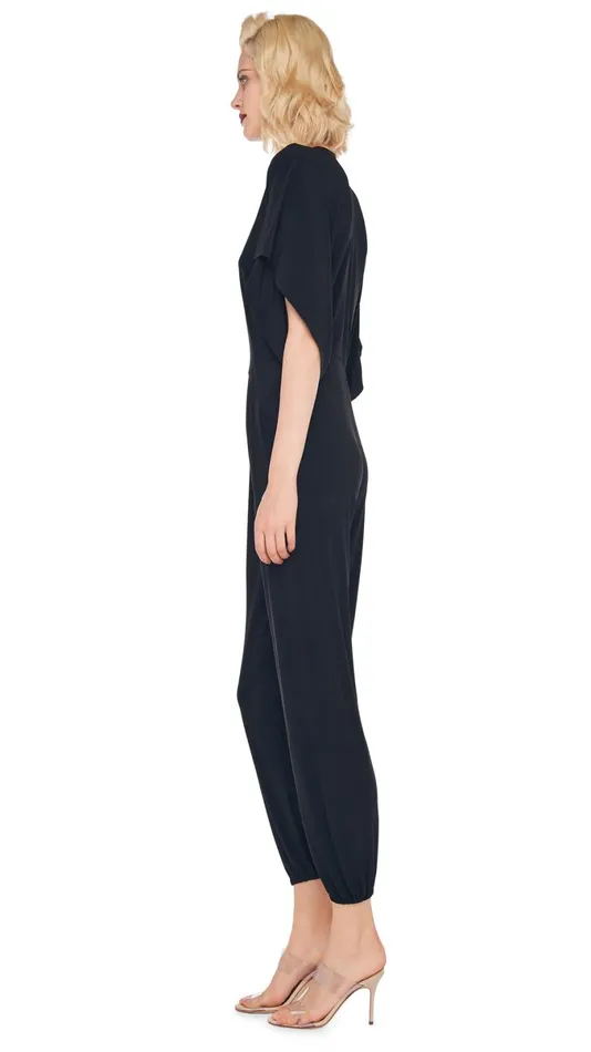 Norma Kamali Jumpsuits RECTANGLE JOG JUMPSUIT Black 8211 Clothing
