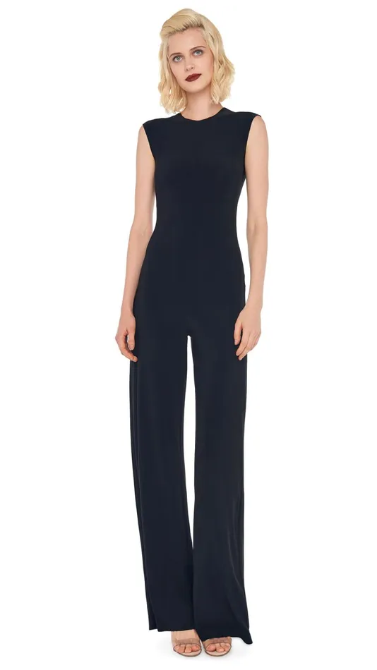 Norma Kamali Jumpsuits SLEEVELESS JUMPSUIT Black 8211 Clothing