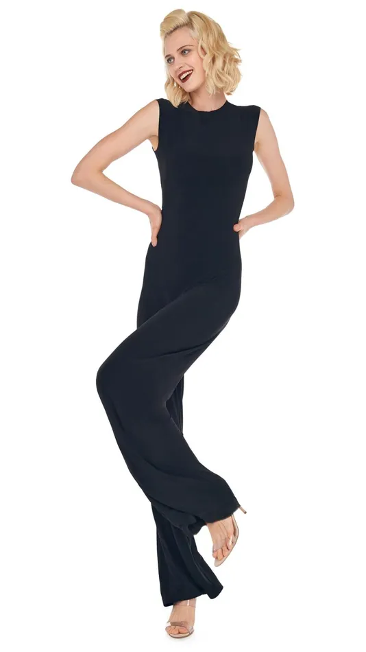Norma Kamali Jumpsuits SLEEVELESS JUMPSUIT Black 8211 Clothing