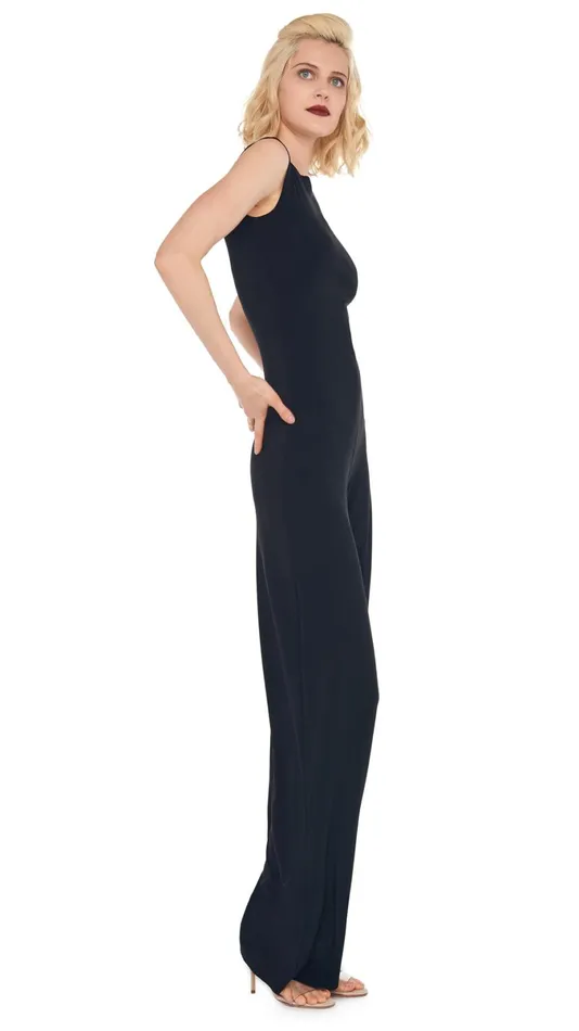Norma Kamali Jumpsuits SLEEVELESS JUMPSUIT Black 8211 Clothing