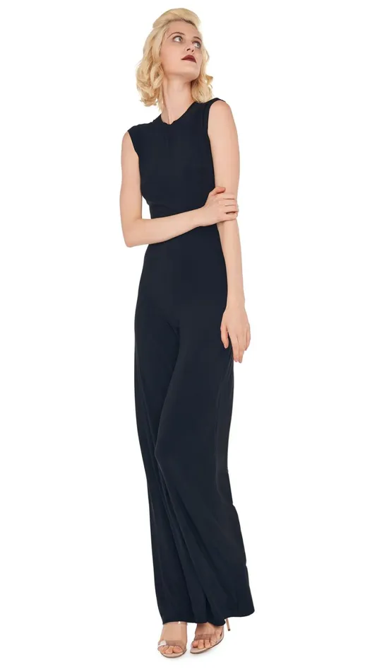 Norma Kamali Jumpsuits SLEEVELESS JUMPSUIT Black 8211 Clothing
