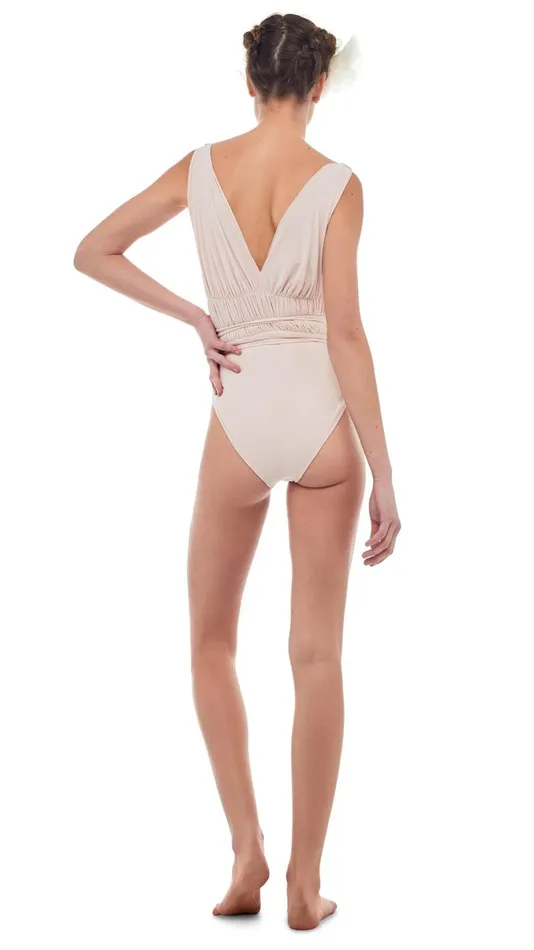 Norma Kamali Swimwear GODDESS MIO Bone 8211 Clothing