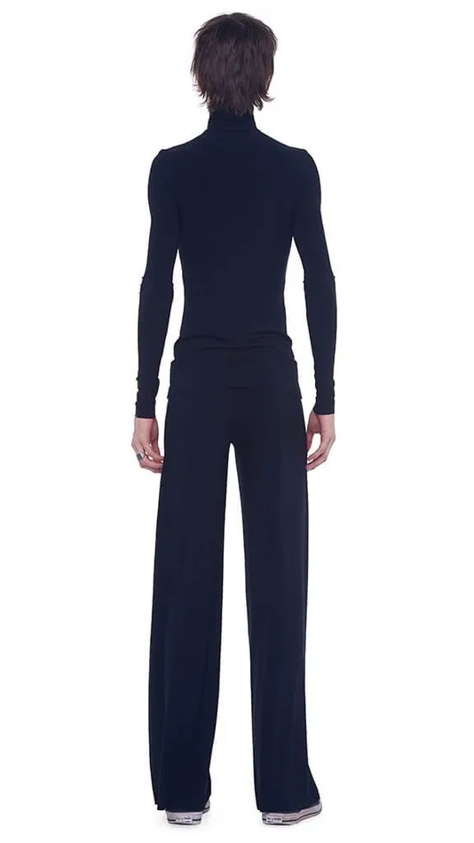 Norma Kamali Tops LONG SLEEVE TURTLE TOP Black 8211 Clothing