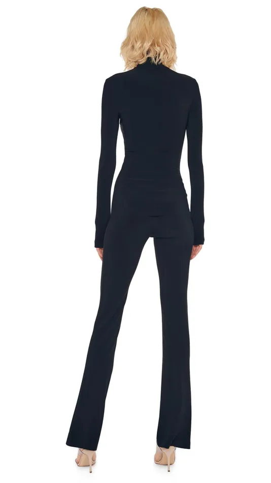 Norma Kamali Tops LONG SLEEVE TURTLE TOP Black 8211 Clothing
